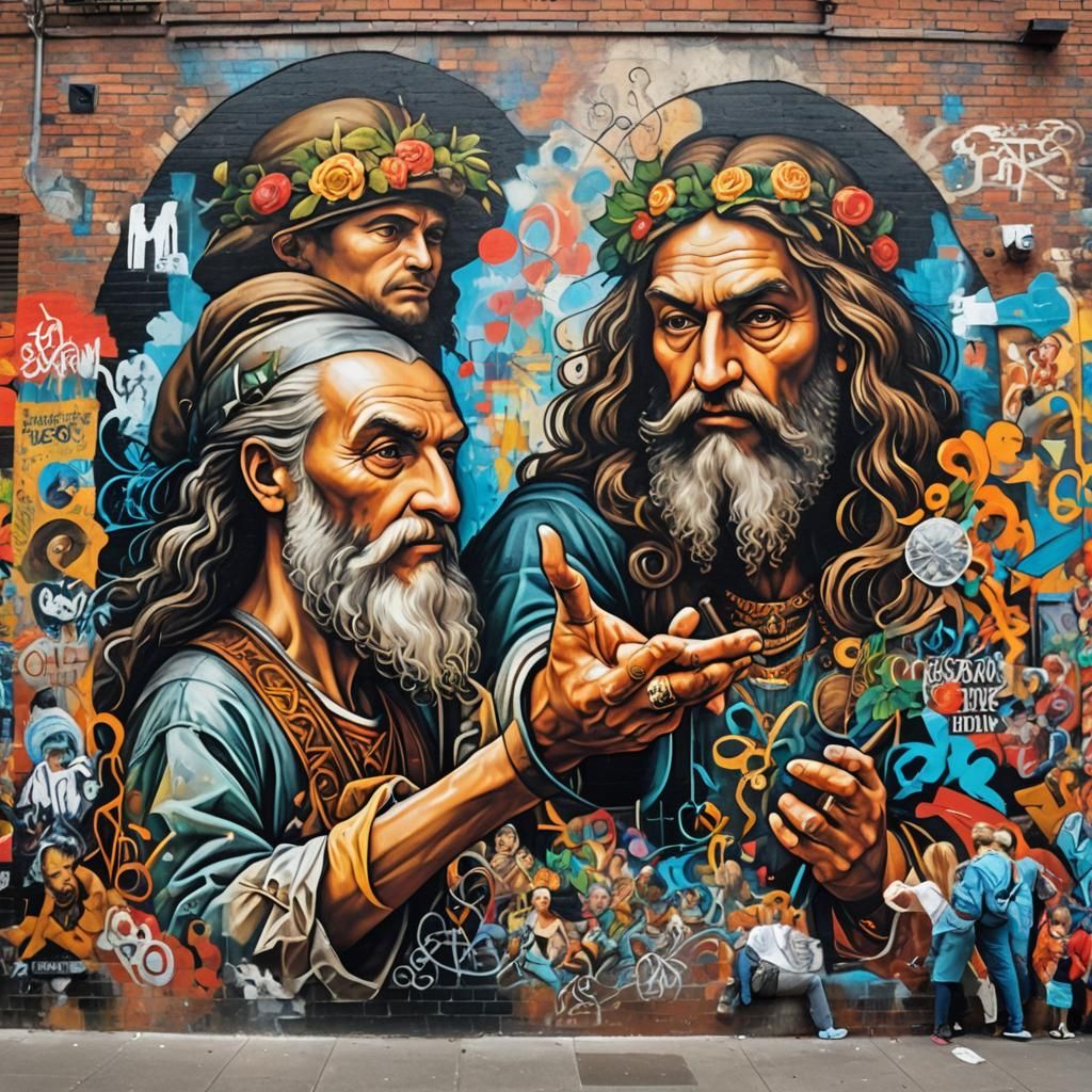 Renowned Renaissance artists, Leonardo da Vinci and Michelan...