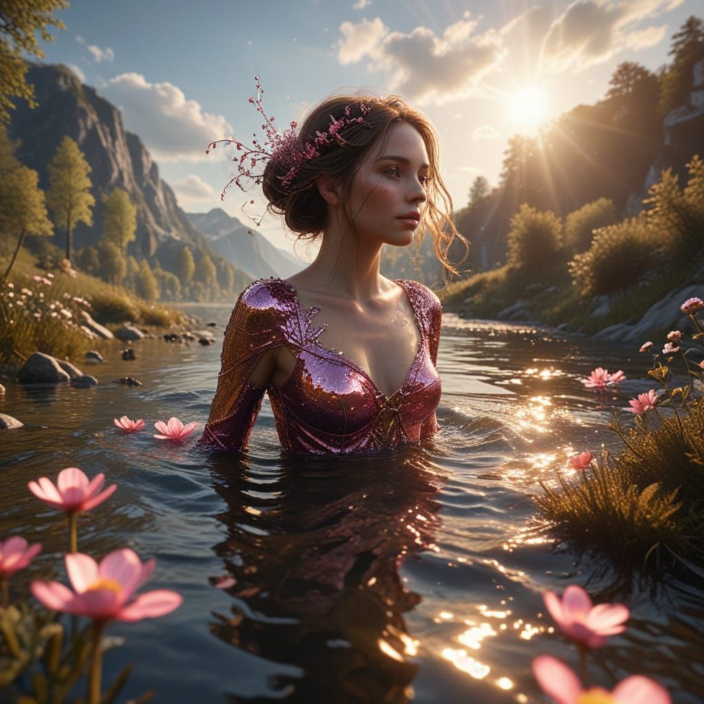 Surrealistic Fantasy Art: Giant Glowing Bubble Over Idyllic ...