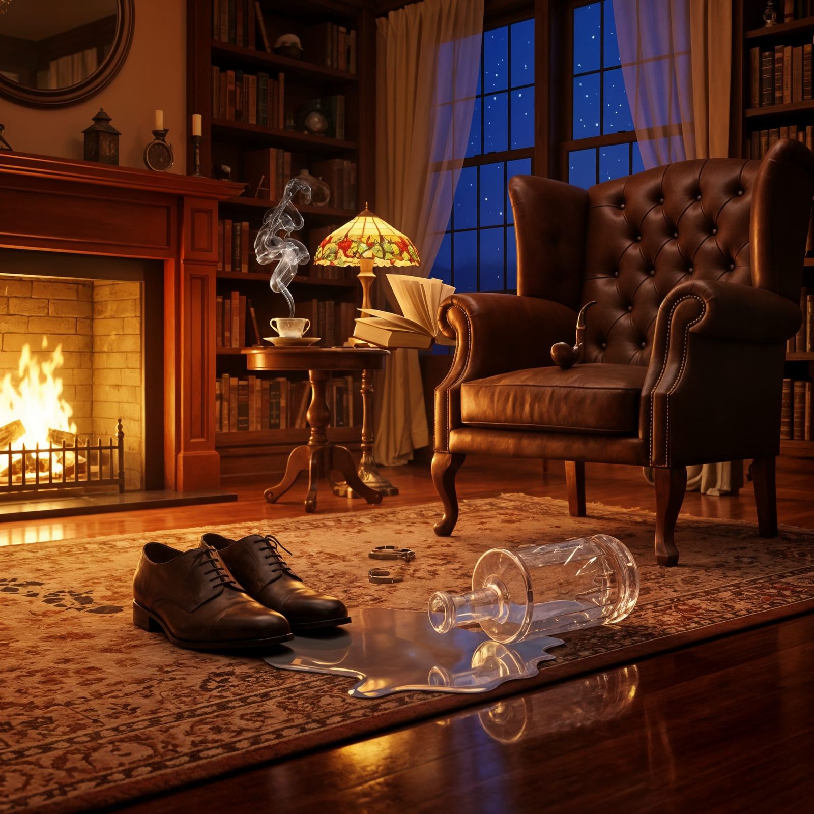 Invisibility Potion in Victorian Study