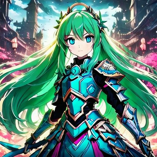 <lora:Never right Anime V1:1.0> cute armored body girl with blue eyes and a pink ribbin"