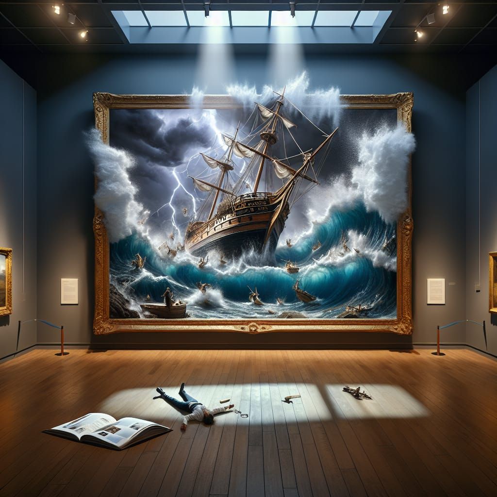 Museum Showcases Schooner Painting Coming to Life