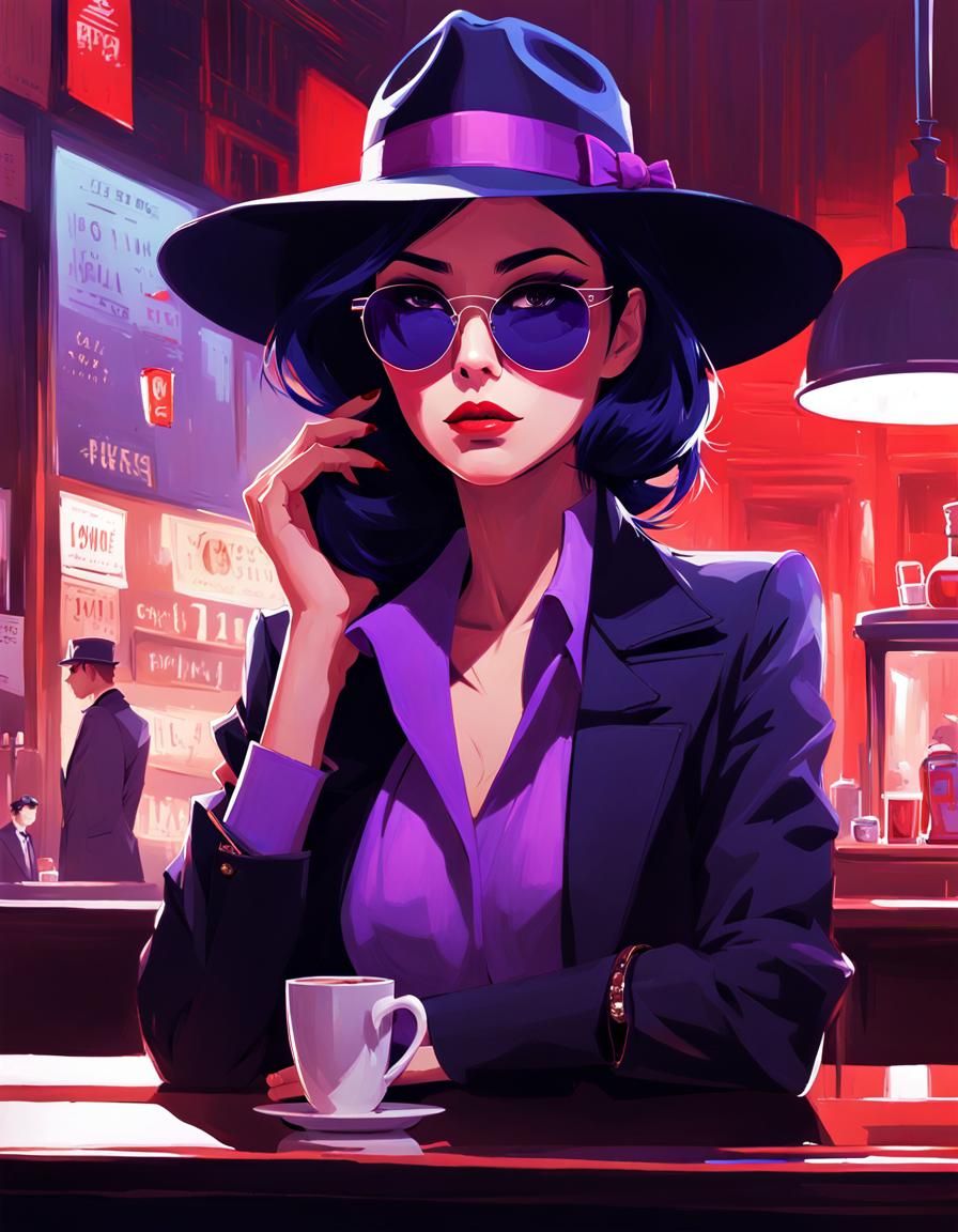 Gothic Princess Detective in Coffee Shop: Manga Art