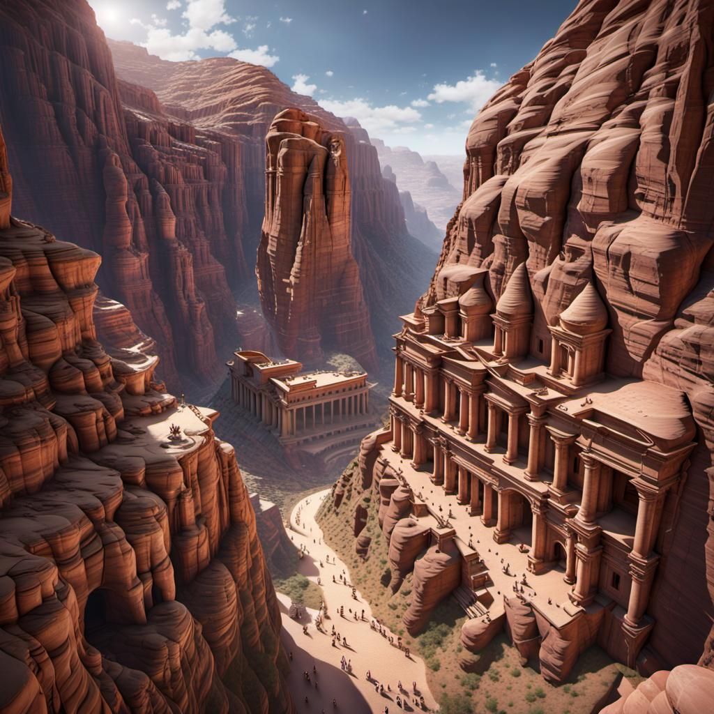 Lost desert canyon of Tabonea