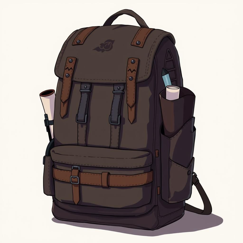 Anime-Inspired Ninja Backpack with Hidden Leaf Details