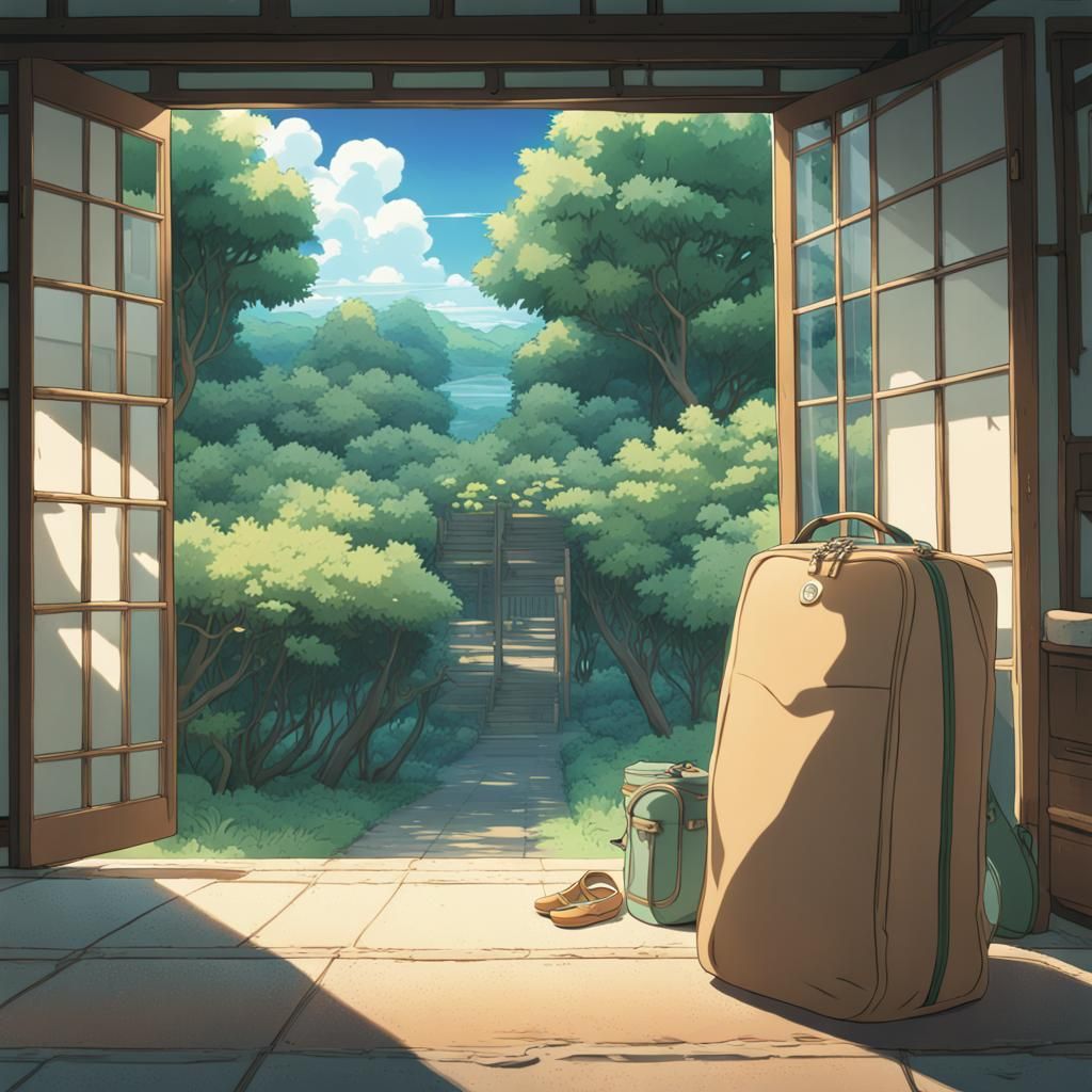 Anime Style Bag with Normal Contents