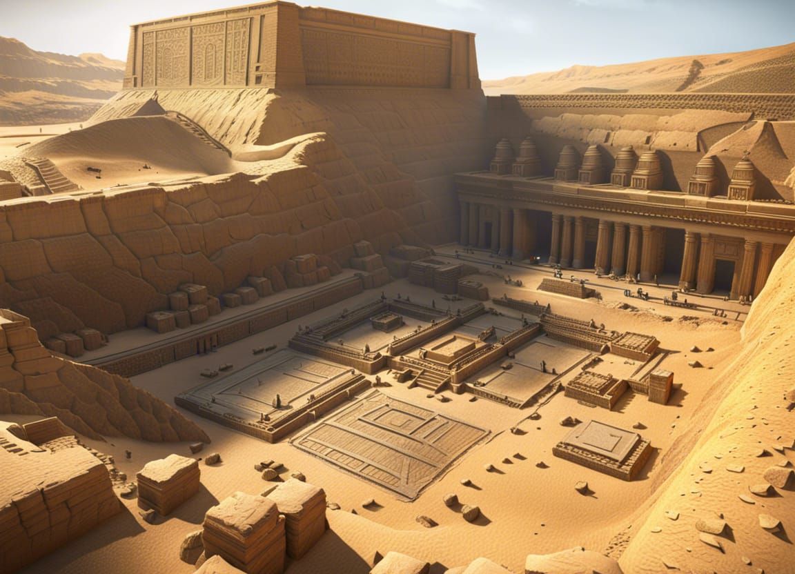 Archaeological Dig Site in Egypt