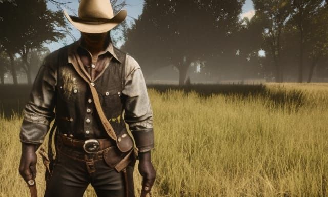 Hyperrealistic Cowboy from Hunt: Showdown in 16k