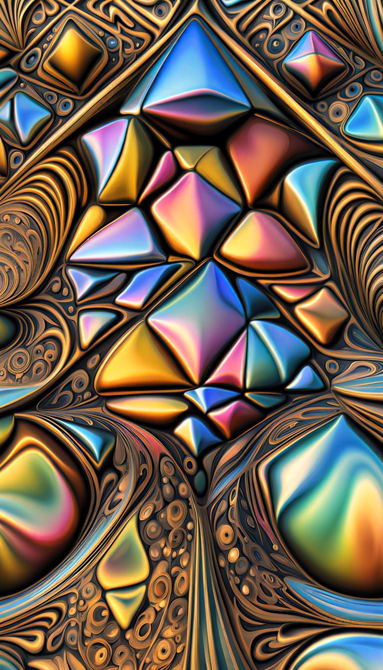 Vorticism Sculpture Abstract in Polished Metals