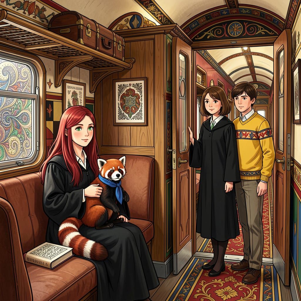 Harry Potter Characters on Hogwarts Express