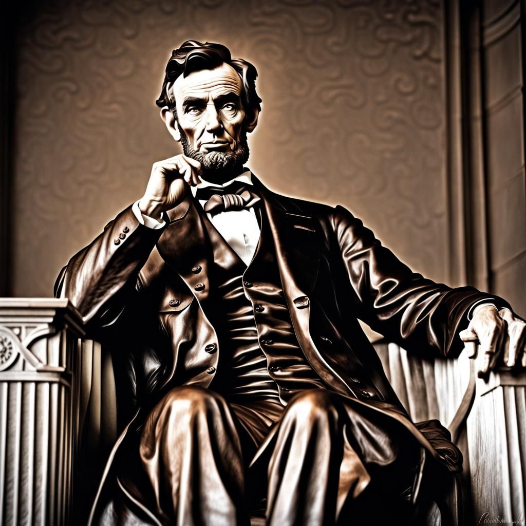 Hyperrealistic Portrait of Abraham Lincoln