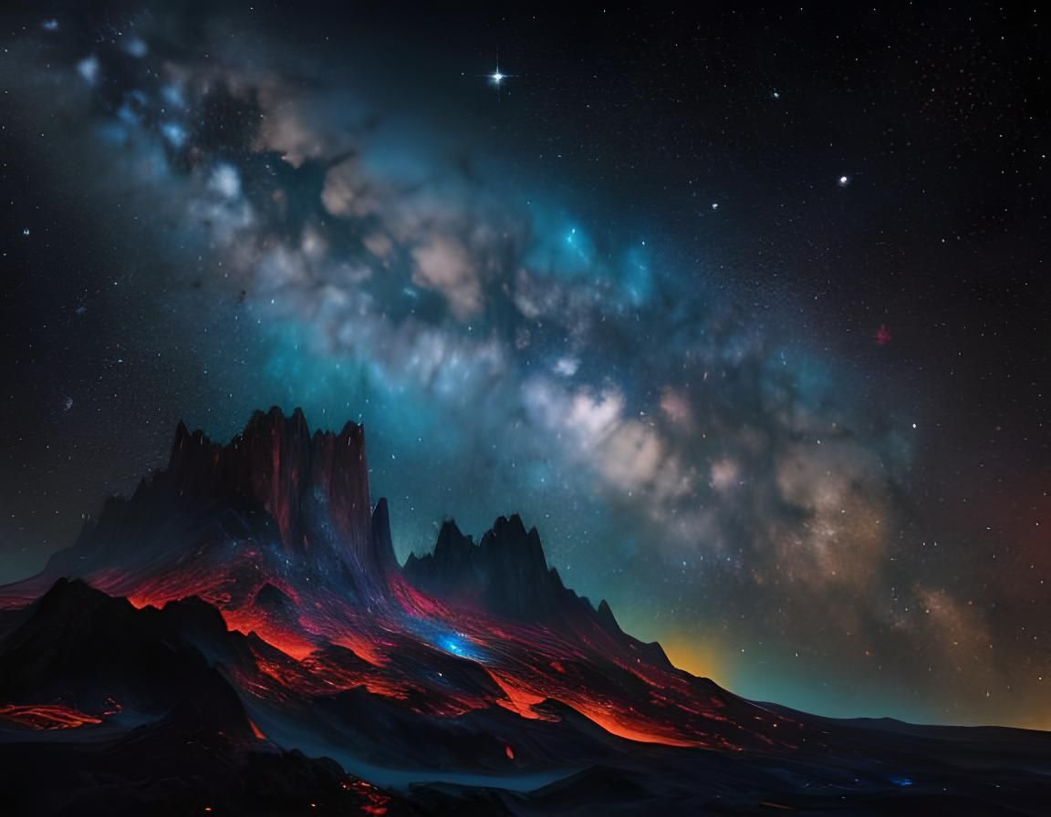 Orion Constellation in Hyperrealistic Celestial Scene