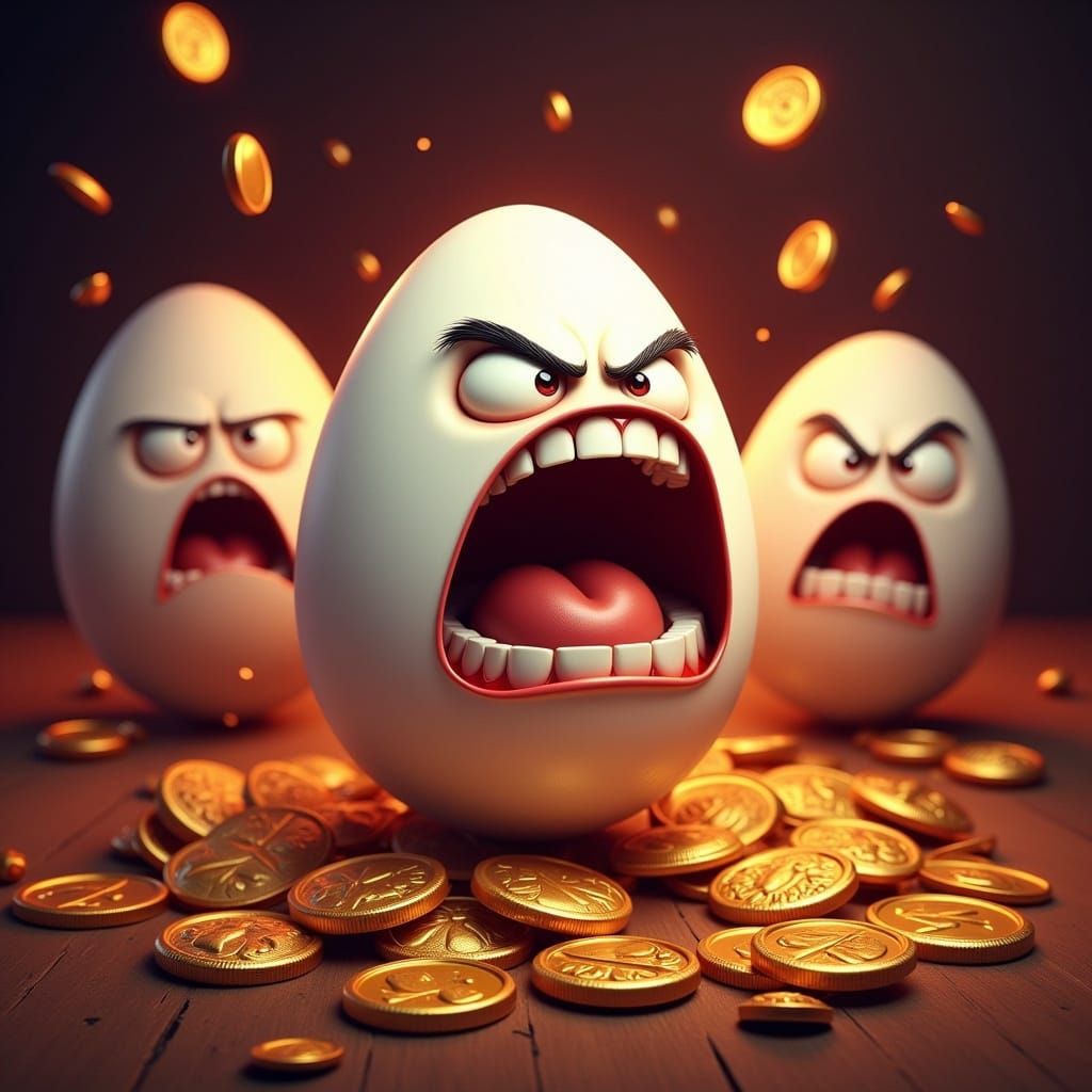 Angry Egg Plays Jackpot Slot in Las Vegas