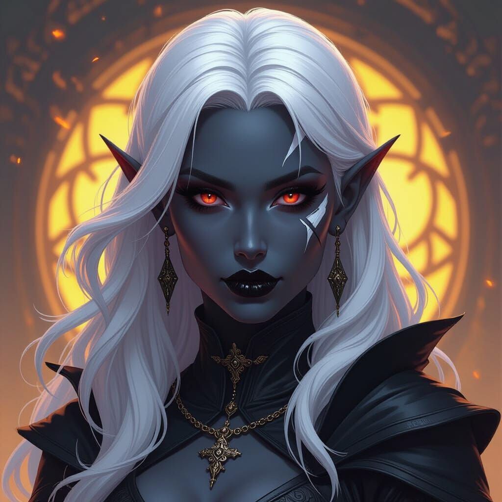 Dark Fantasy Drow Concept Art Masterpiece