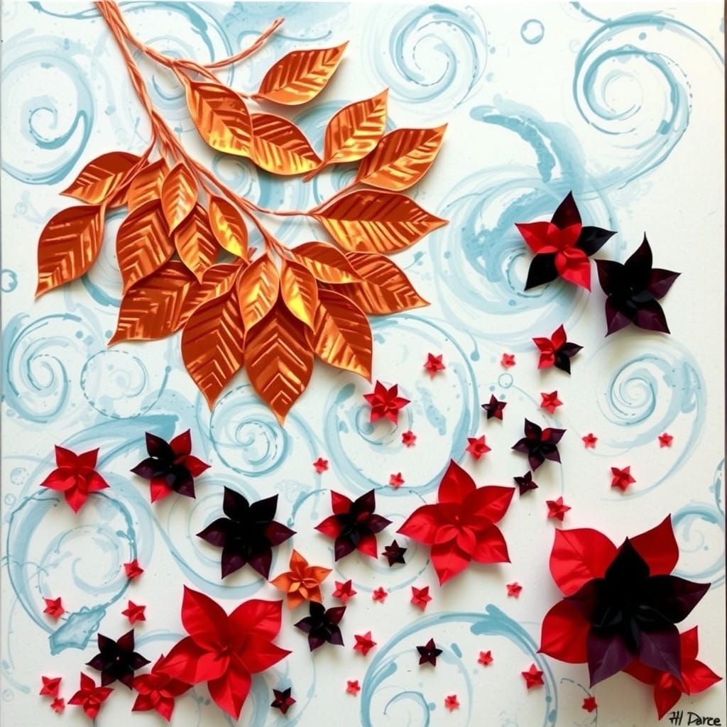 Whispers of Ephemeral Beauty in Abstract Cosmos