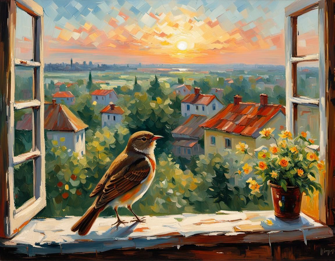 Nightingale at the window