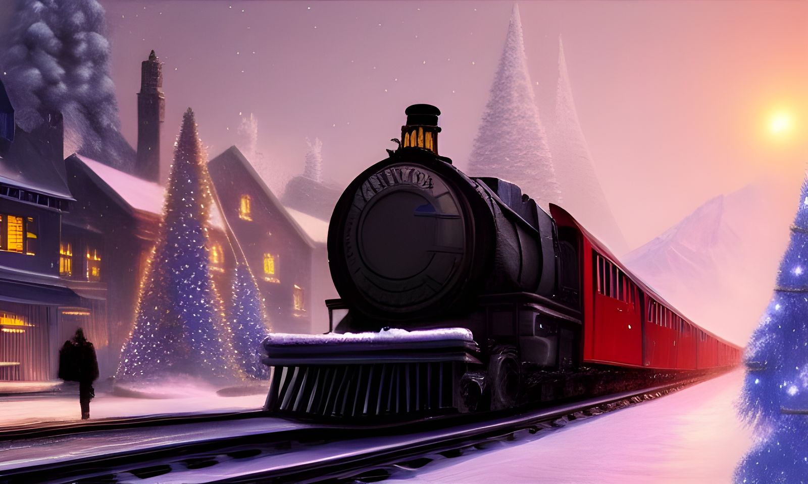The Polar Express: Hyperdetailed Matte Painting