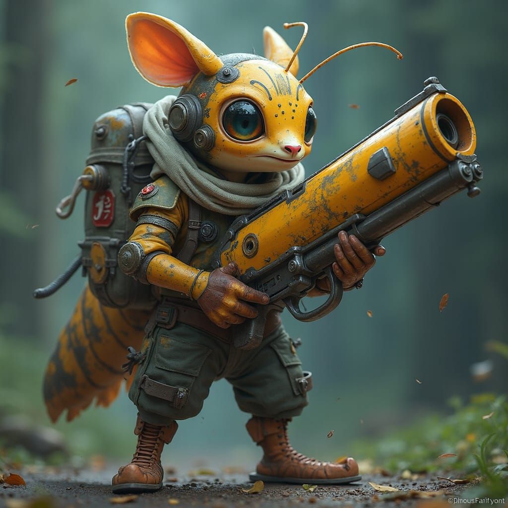 Little Cricket SciFi Gun Design