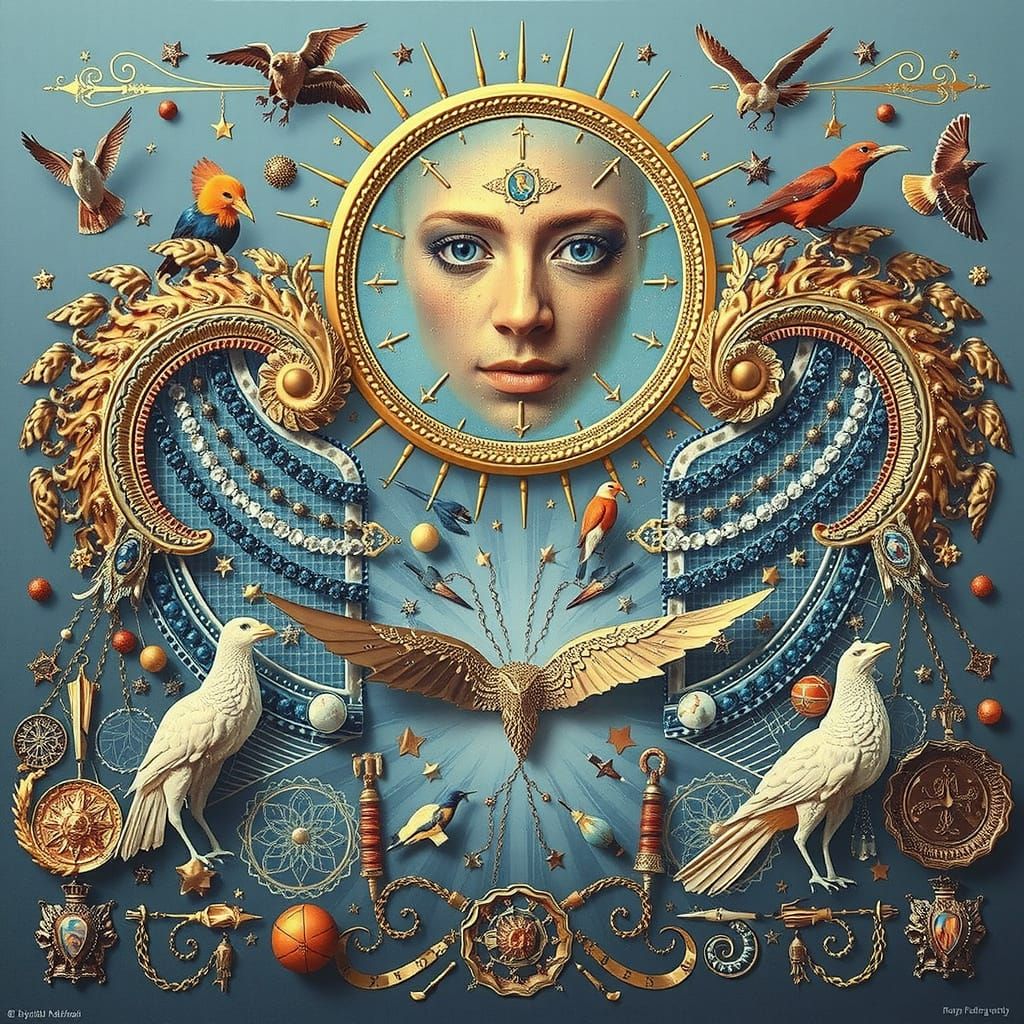 AI Generated Abstract Art Representing Perfection