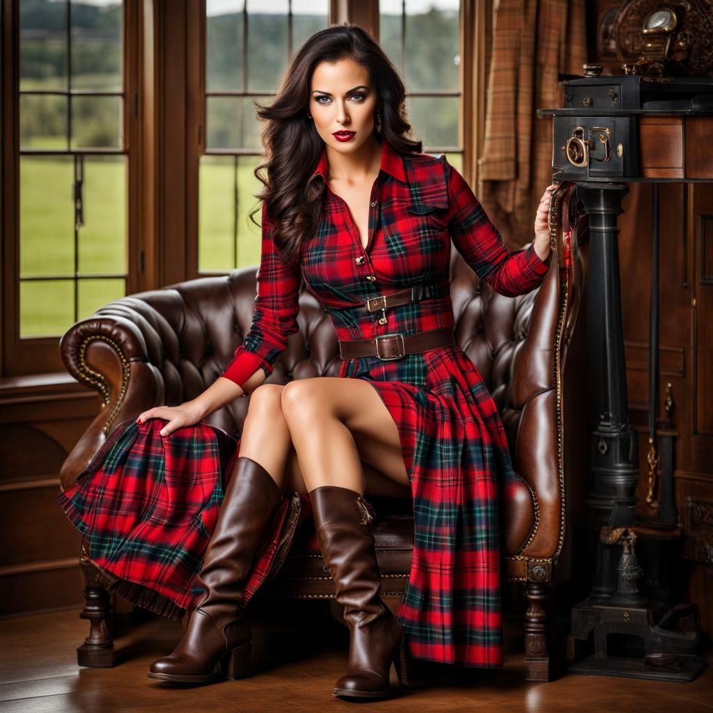 Scottish to the plaid