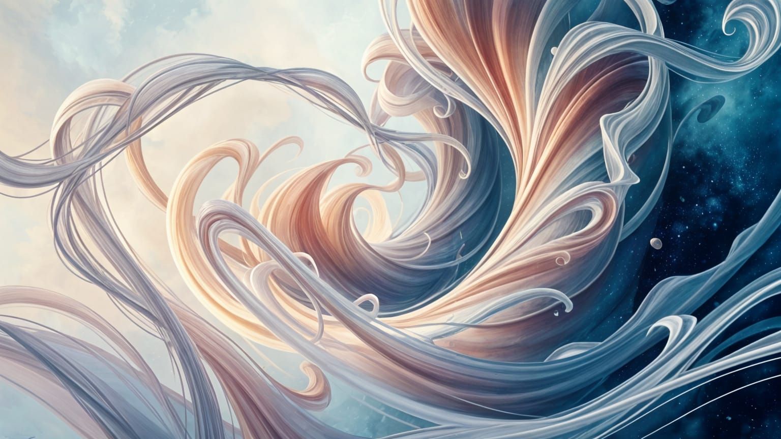 Abstract Vapor Design in Post-Impressionistic Style