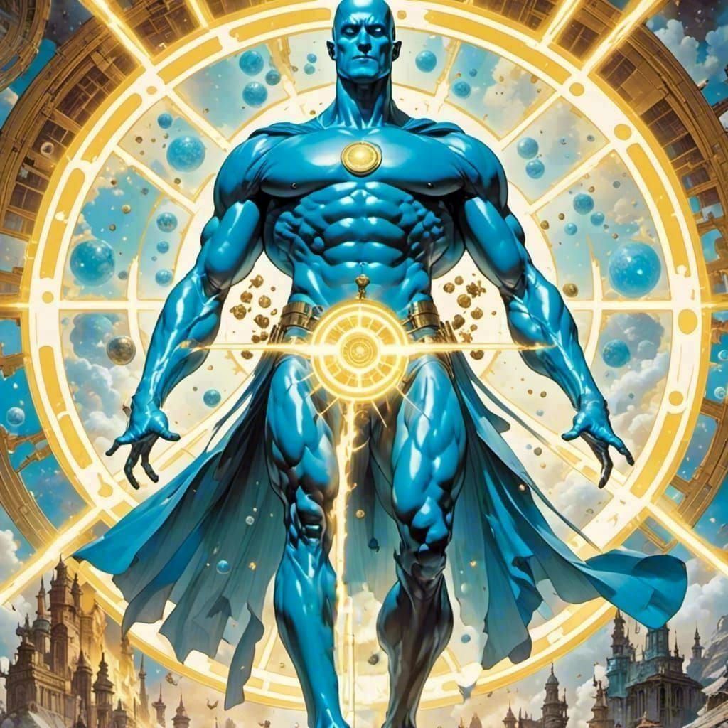 Epic Sci-Fi Image of Dr. Manhattan