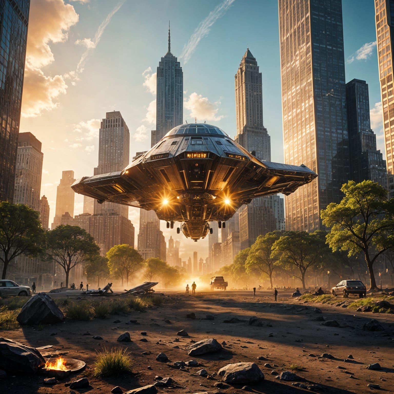 Spaceship Touches Down in Urban Oasis