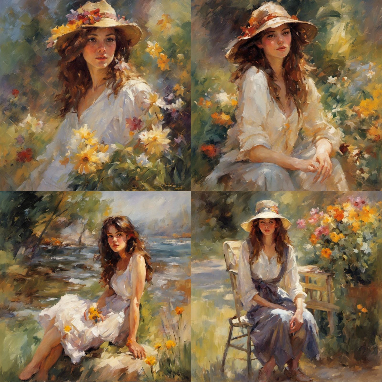 Expressive Art Inspired by Impressionist Masters