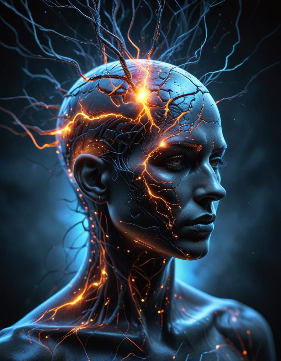 Mindstorm in a Futuristic Landscape