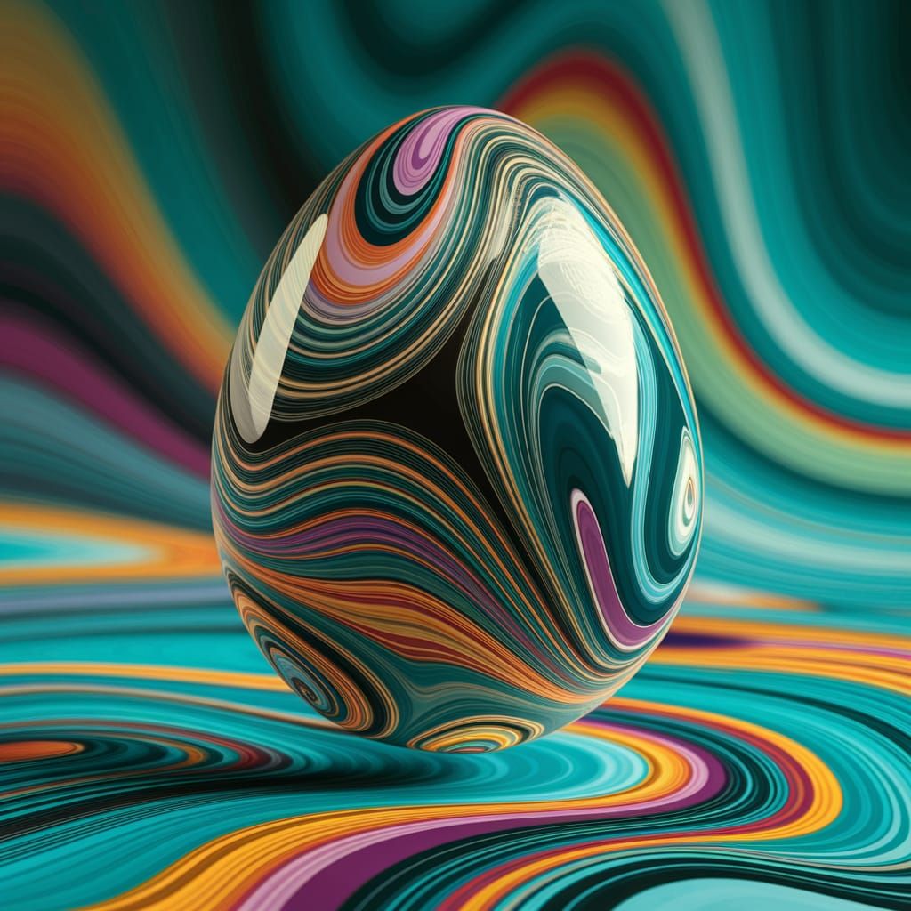 Egg that is a Marble to Behold