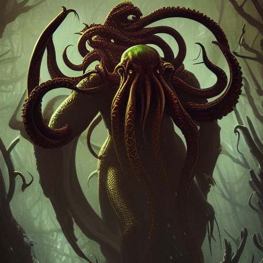 Cthulhu in Dark Fantasy Style
