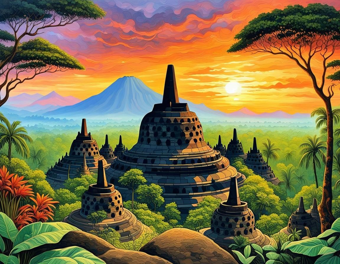 Candi Borobudur Java Indonesia