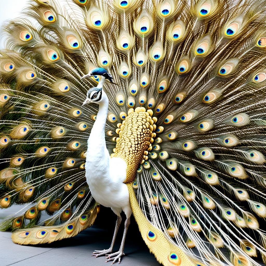 Ethereal Peacock in Regal Display