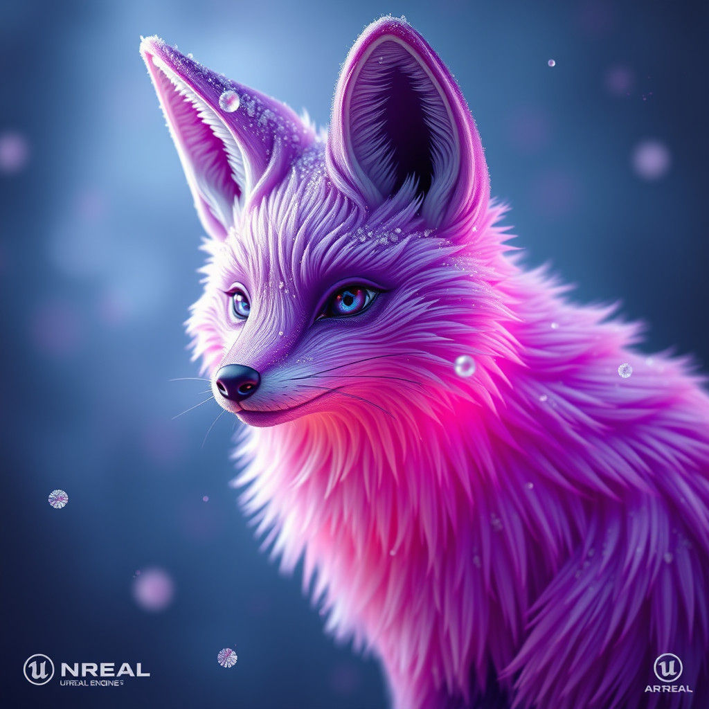 Candy Cane Fox: Fantasy Concept Art