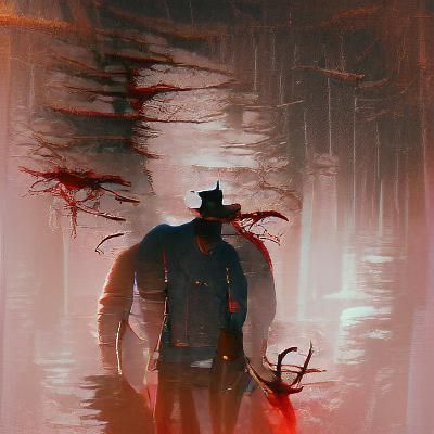 Sinister Character Portrait in Dark Fantasy Style