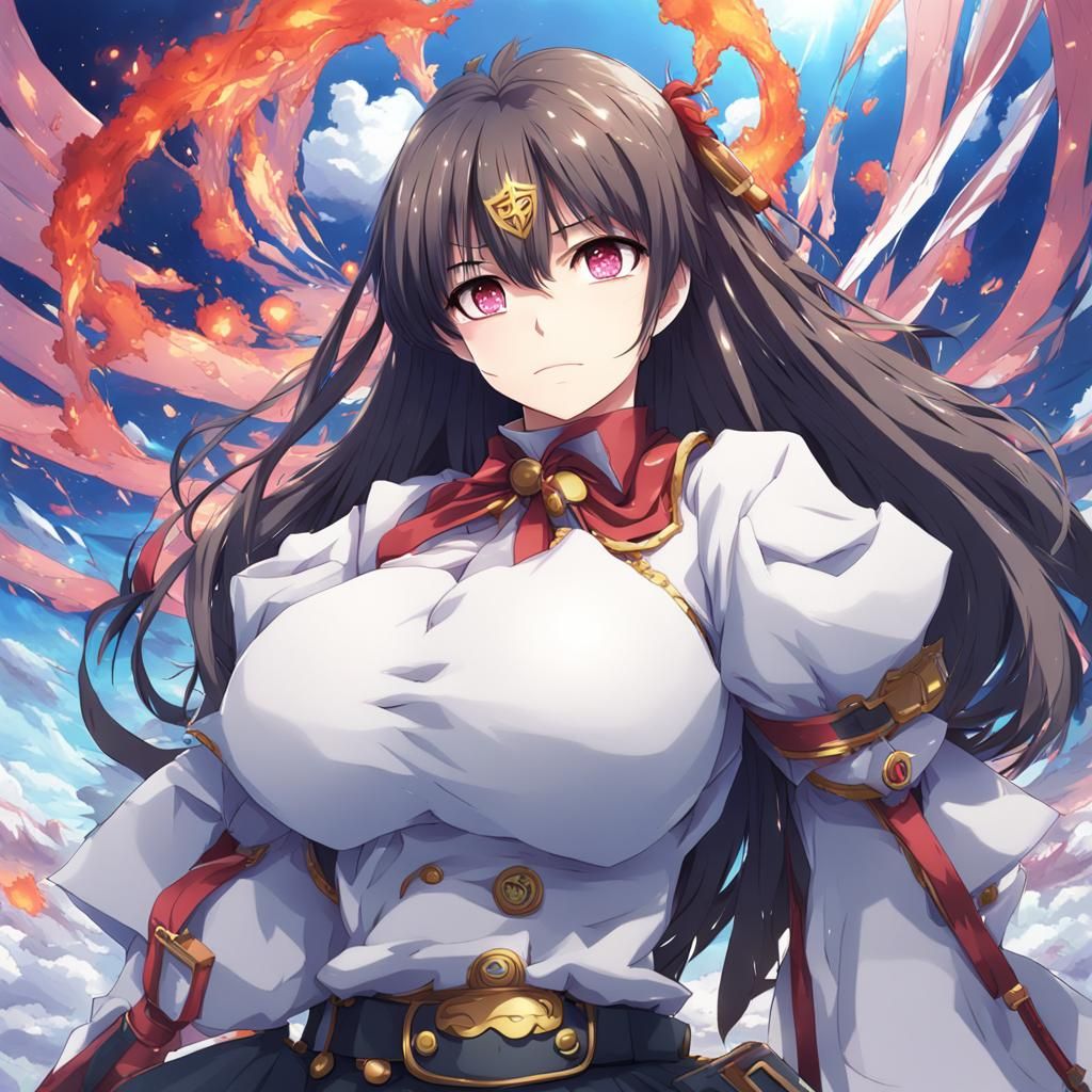 Anime Girl in Manga Key Visual Style