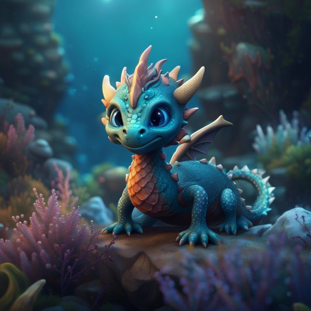 Cute Little Ocean Dragon
