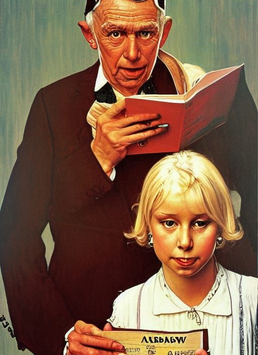 ABBA Portrait in Norman Rockwell Style