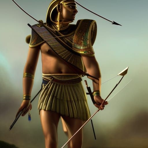 Epic Ancient Egyptian Archers in Hyperrealism