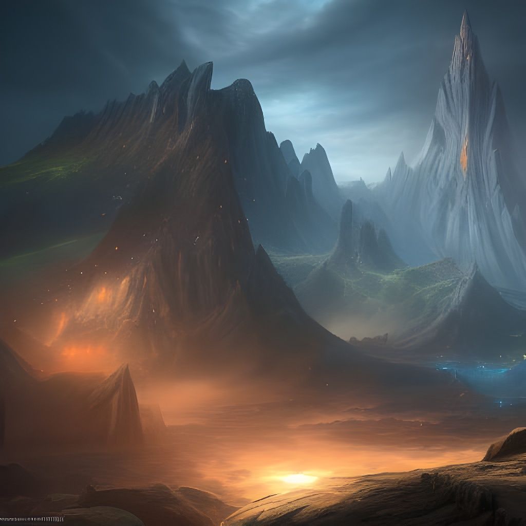 Mjolnir Hammer Fantasy Concept Art