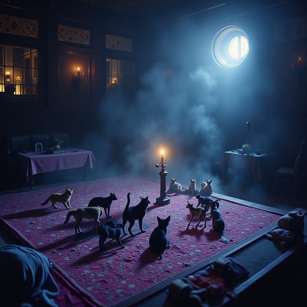 The gathering of small animals