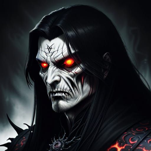 Dark, Ominous Portrait in Biomechanical Style