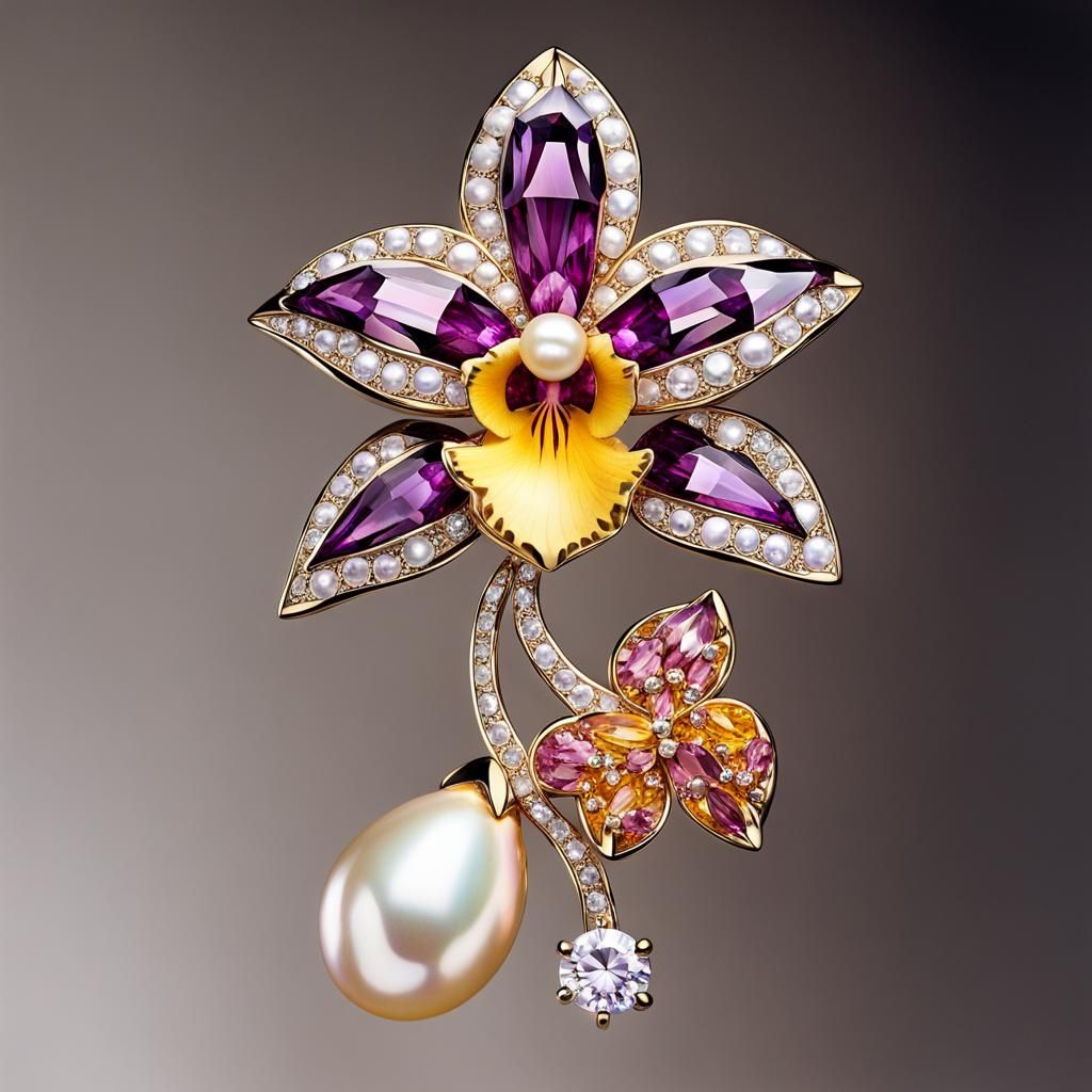 Orchid Brooch: A Sensual, Jeweled Masterpiece