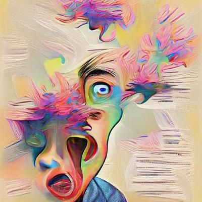 Abstract Interconnected Lines in Vibrant Colors