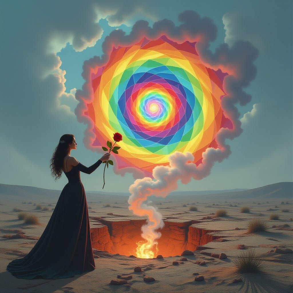 Surreal Rose Explosion: Spanish Lady & Psychedelic Transform...