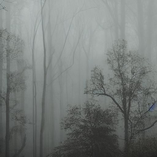 Cinematic Rainy Forest with Light Rays