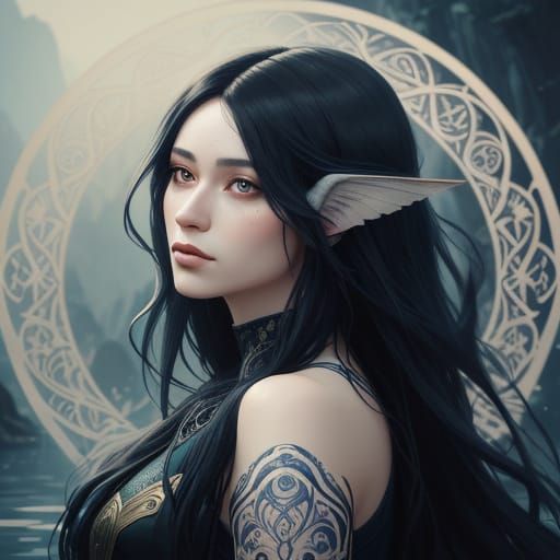 Ethereal Faerie Seeks Solace in Serene Lake