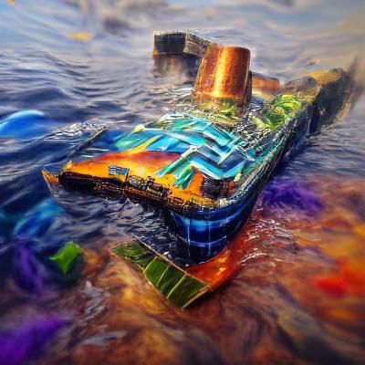 Sunken Titanic Wreck: Underwater Exploration