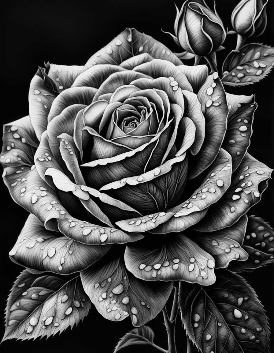 Botanical Ink Drawing