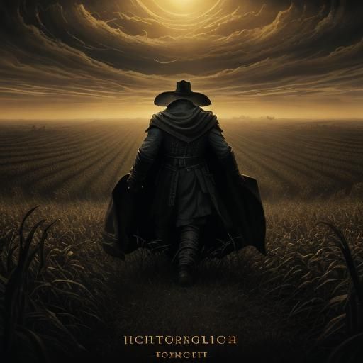 Eerie Entity Emerges from Cornfield at Dusk