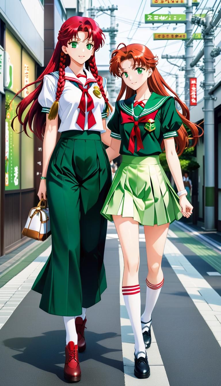 Makoto Kino and @Sabaku_Neko